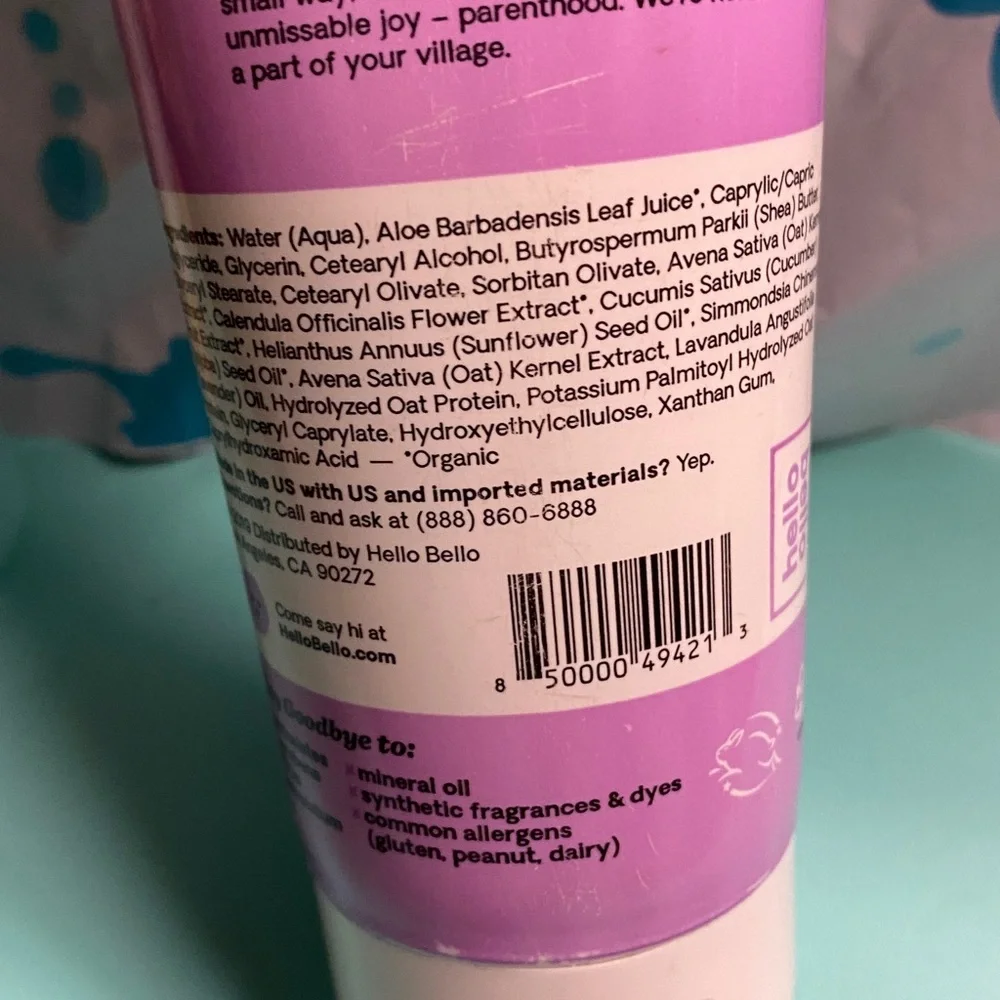 Hello Bello/Owl & Coo Baby Lotion Bundle Lavender Soothing Calming